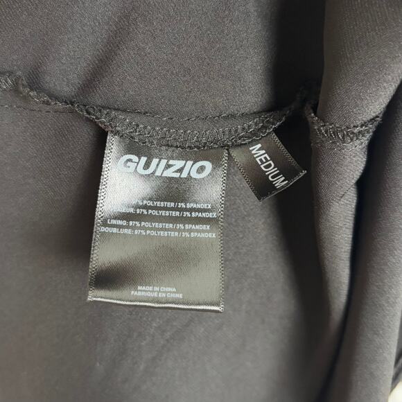 Guizio Black Wrapped Cut-Out Satin Maxi Dress Size Medium - Picture 5 of 6